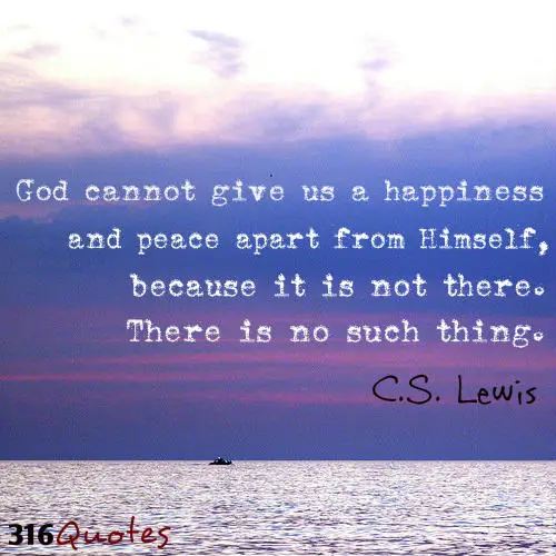 Happiness and Peace - C.S. Lewis