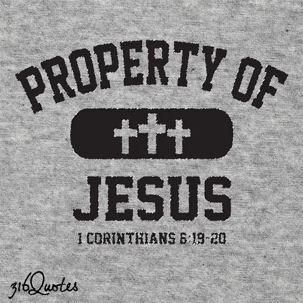 Property of Jesus - 1 Corinthians 6:19-20