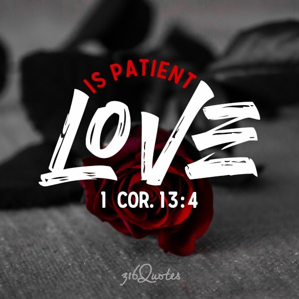 Love is patient - 1 Corinthians 13:4-8