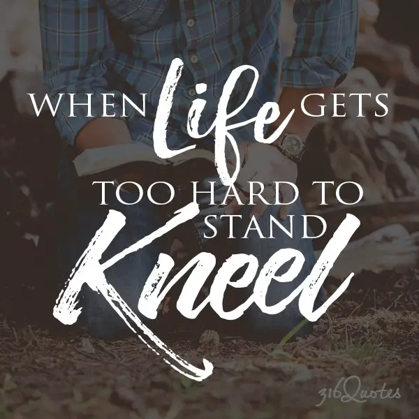 When Life Gets too hard to Stand - 1 Peter 5:7